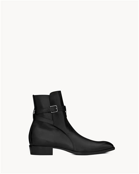 ysl jodhpur boots grey women|WYATT jodphur boots in smooth leather .